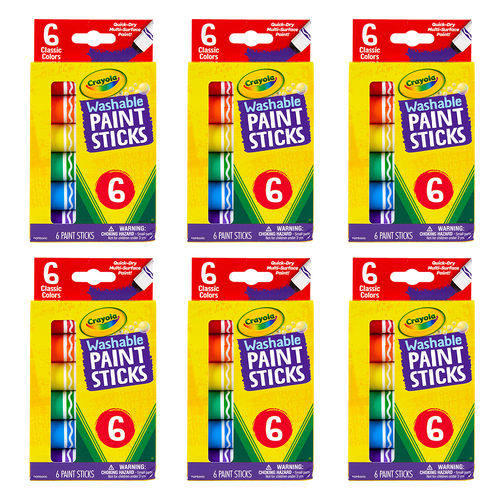 36pc Crayola Kids/Childrens Creative Washable Paint Sticks 36m+