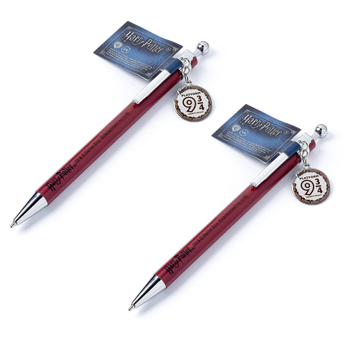 2PK The Carat Shop Harry Potter Ballpoint Pen Chibi Hogwarts Railway - Red