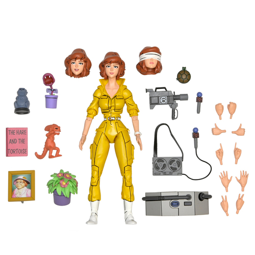 Neca 7'' Scale TMNT Cartoon Ultimate April O'Neil Action Figure Kids Toy 14+