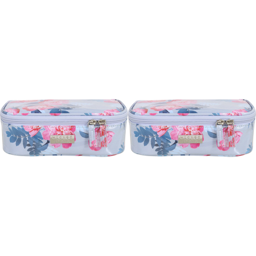 2PK Wicked Sista Peony Blooms Women's Rectangle Brush Bag