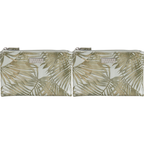 2PK Wicked Sista Golden Tropics Women's Flat Purse Large