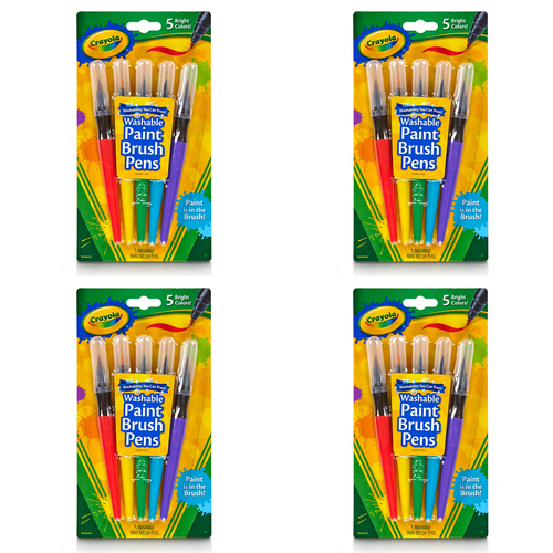 20pc Crayola Washable Paint Brush Pens Kids 3y+