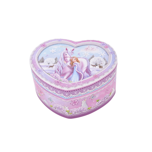 Gibson Gifts Girls Princess Heart Musical Jewelry Box Holder