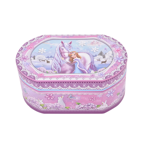 Gibson Gifts Girls Princess Oval Musical Jewelry Box Holder