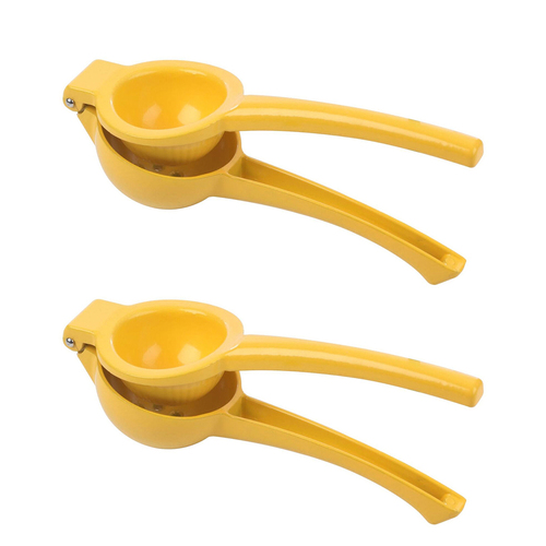 2x Progressive Prepworks Aluminium Lemon Squeezer - Yellow