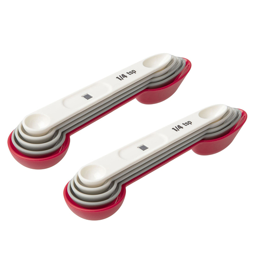 2x 5pc Progressive 17cm Magnetic Measuring Spoons Set