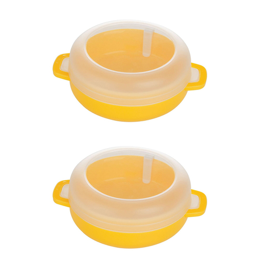 2PK Progressive Prep Solutions Microwave Breakfast Egg Sandwich Cooker - Yellow