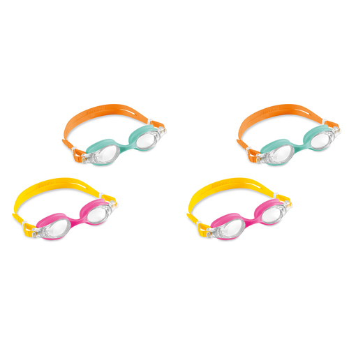 4pc Intex Kids/Children Swimming/Snorkeling Eye Goggles 3-8y