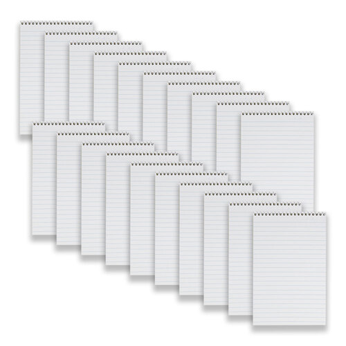 20pc Spirax 563 Reporters Notepad/Notebook 8mm Ruled Paper - Yellow