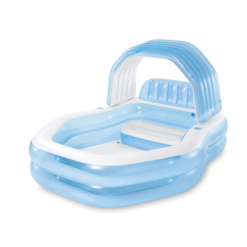 Intex Swim Centre Sunshade Family Inflatable Swimming Pool 530L/229cm 3+