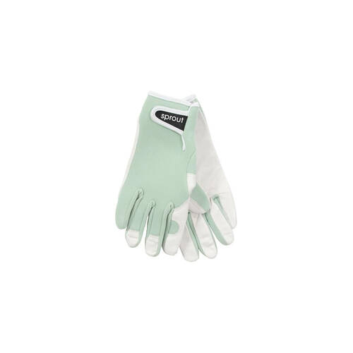 2pc Annabel Trends Sprout Goatskin Garden Gloves - Sage Green