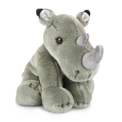 Lil Friends 30cm Wild Rhino Soft Animal Plush Toy 3y+