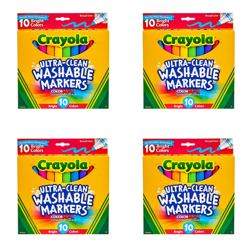 40pc Crayola Kids/Childrens Creative Ultra Clean Bright Markers 36m+