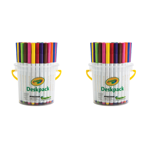 80pc Crayola Kids/Childrens Creative Supertips Markers Deskpack 36m+