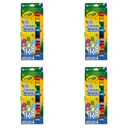 64pc Crayola Kids/Childrens Creative Pipsqueaks Markers 36m+