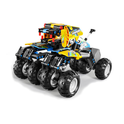 392pc iM.Master Pull Back Monster Truck Combo Building Block Kid Toy Set Blue 6+