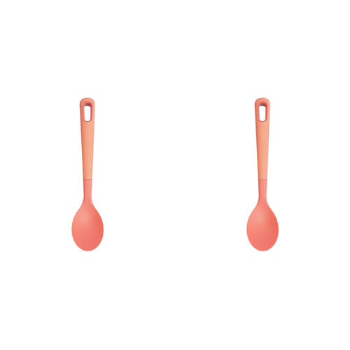 2PK eKu Upcycle Soft Grip Kitchen Solid Spoon - Salmon Pink