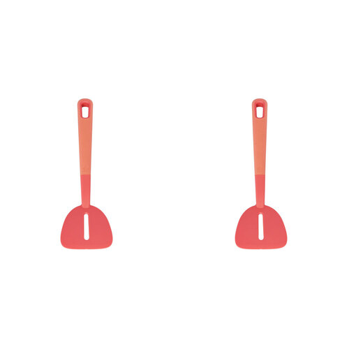 2PK eKu Upcycle Soft Grip Slotted Turner - Salmon Pink