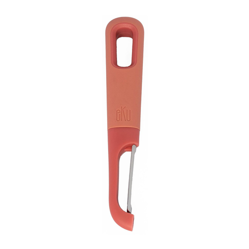 eKu Upcycle Soft Grip Kitchen Swivel Peeler - Salmon Pink