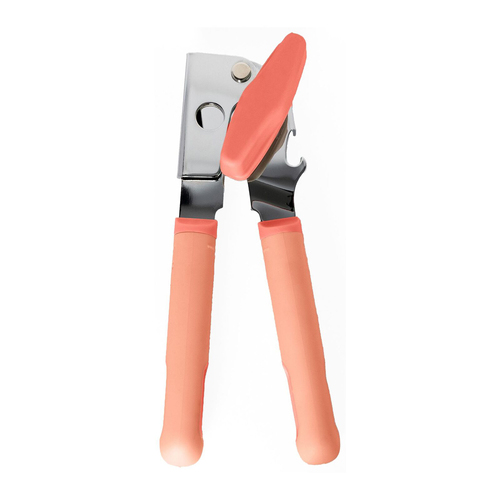 eKu Upcycle Soft Grip Kitchen Can Opener - Salmon Pink