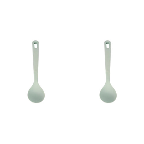 2PK eKu Upcycle Soft Grip Kitchen Solid Spoon - Avocado Green