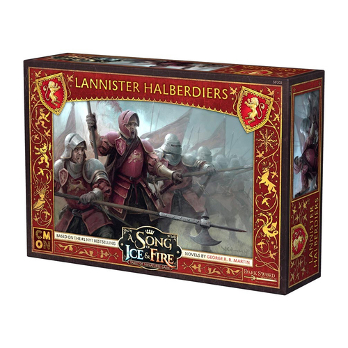 Cmon A Song Of Ice & Fire Miniatures Game Figure Lannister Halberdiers 14+