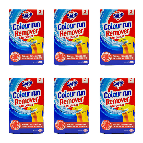 12pc Sard Wonder Colour Run Remover Laundry Detergent 75ml