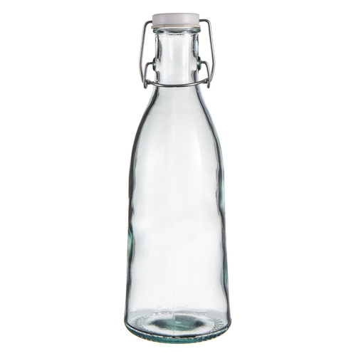 Ladelle Eco Recycled Leche 1000ml Bottle w/ Flip Top Lid - Clear