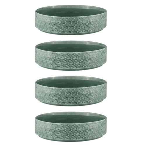 4PK Ladelle Heath 10cm Round Porcelain Serving Dip Bowl - Jade