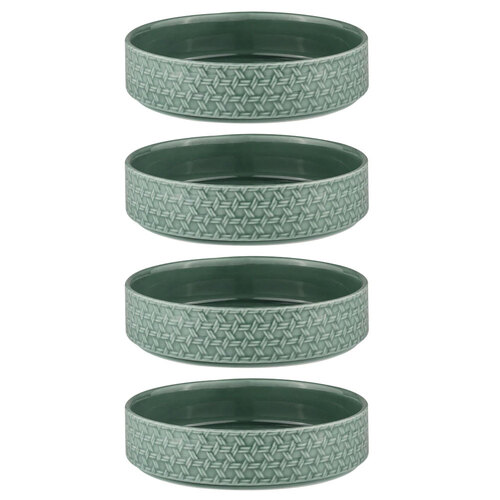 4PK Ladelle Heath 15cm Round Porcelain Serving Bowl - Jade