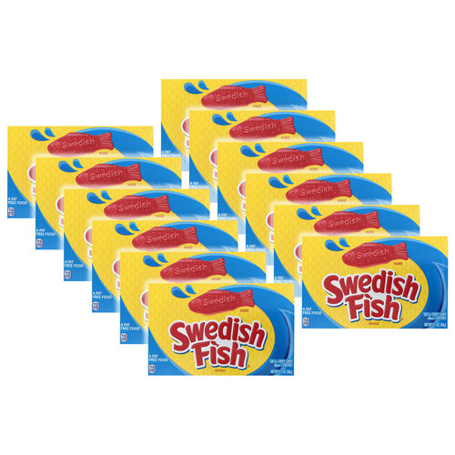 12PK Swedish Fish Candy Theatre Box 88g