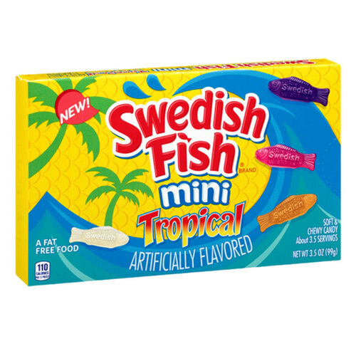 Swedish Fish Mini Tropical Candy Theatre Box 99g