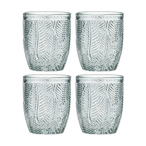 4PK Ladelle Areca 10cm Highball Glass Tumbler - Jadeite