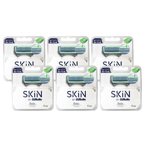 24pc Skin By Gillette Exfoliating Blade Refill Cartridges