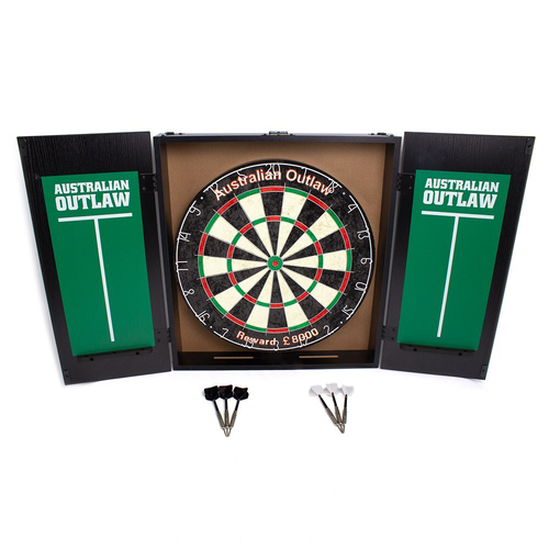 Formula Sports Australian Outlaw Dartboard & Cabinet Set