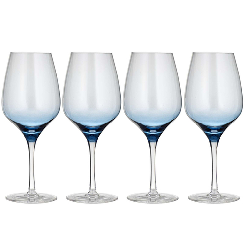 4PK Ladelle Prism 680ml Red Wine Glass Drinkware Set - Blue