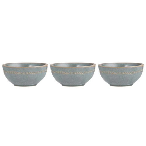 3PK Ladelle Cameo Stoneware 12cm Nibble Bowl Round - Sage