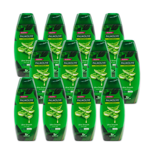 12PK Palmolive Naturals 90ml Shampoo & Conditioner w/ Aloe Vera & Fruit Vitamins