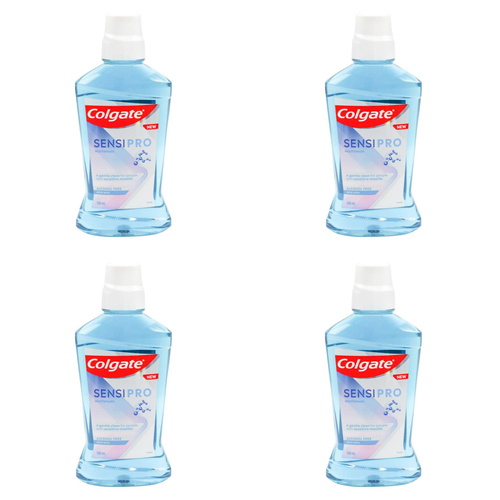 4PK Colgate 500ml Sensipro Mouthwash Mild Mint For Sensitive Mouth