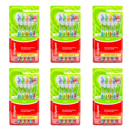 30pc Colgate Toothbrush Twister Fresh Soft Bristles Dental Care