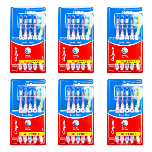 30pc Colgate Toothbrush Extra Clean Soft Bristles Dental Care