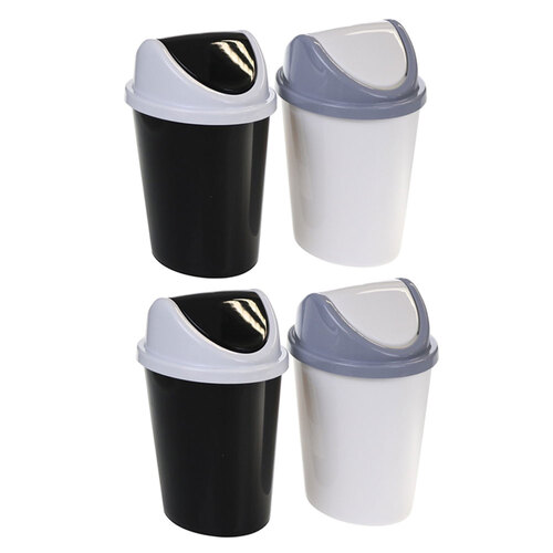 4PK Boxsweden Swing Bin Desktop 2.3Lt Assorted