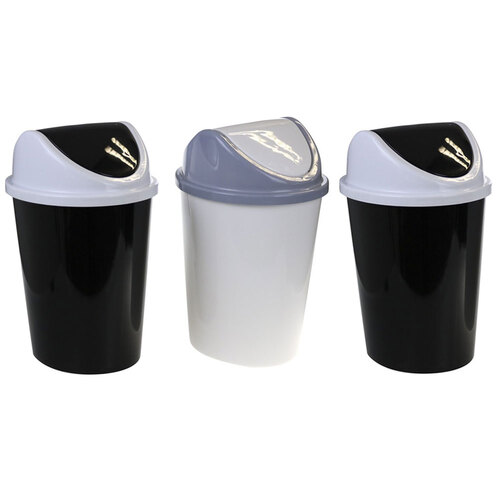 3PK Boxsweden Swing Bin Home 11Lt Assorted