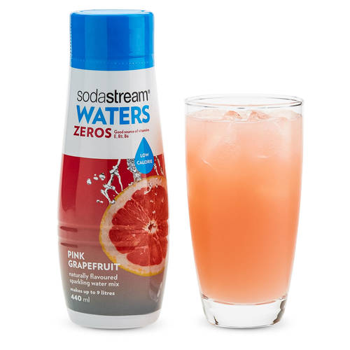 SodaStream Zeros Mix Pink Grapefruit 440ml - Low Sugar