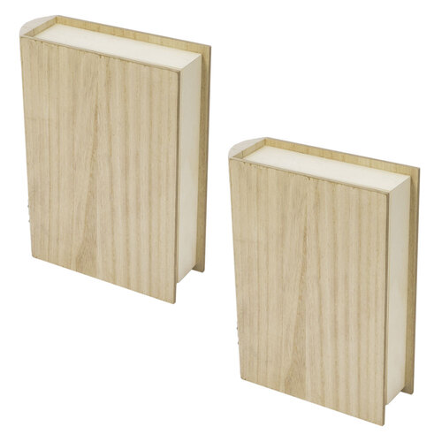 2x Boyle Craft 28x20cm Book Box Kids/Adult DIY Art Decor Large