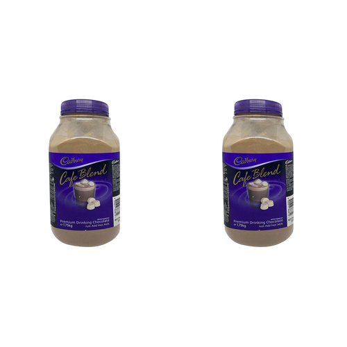 2PK Cadbury 1.75kg Cafe Blend Premium Drinking Chocolate