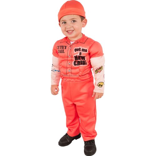 Rubies Muscle Man Prisoner Deluxe Baby Dress Up Costume - Size XS