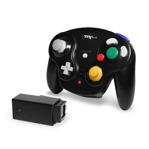 NGC Gamecube Wireless Wavedash 2.4GHZ Controller Black