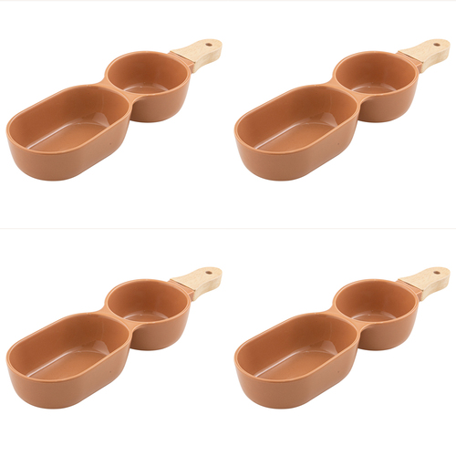 4PK Ladelle Alto Serve & Share 2 Part 34.5x9.5cm Serve Stick - Terracotta