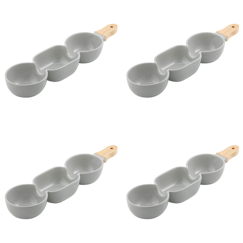 4PK Ladelle Alto Serve & Share 3 Part 40x9.8cm Serve Stick - Grey